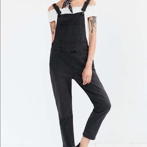 BDG black overalls- denim